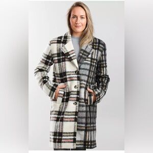 Buckle Black Heavyweight Plaid Jacket